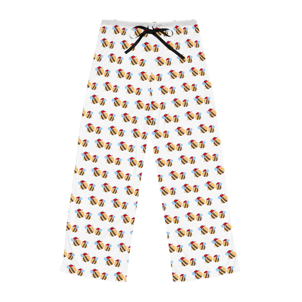 Colorful Bee Print Pajama Pants, Relaxing Lounge Wear, Sleep Pants, Gift for Her, Cozy Nightwear, Cute Loungewear