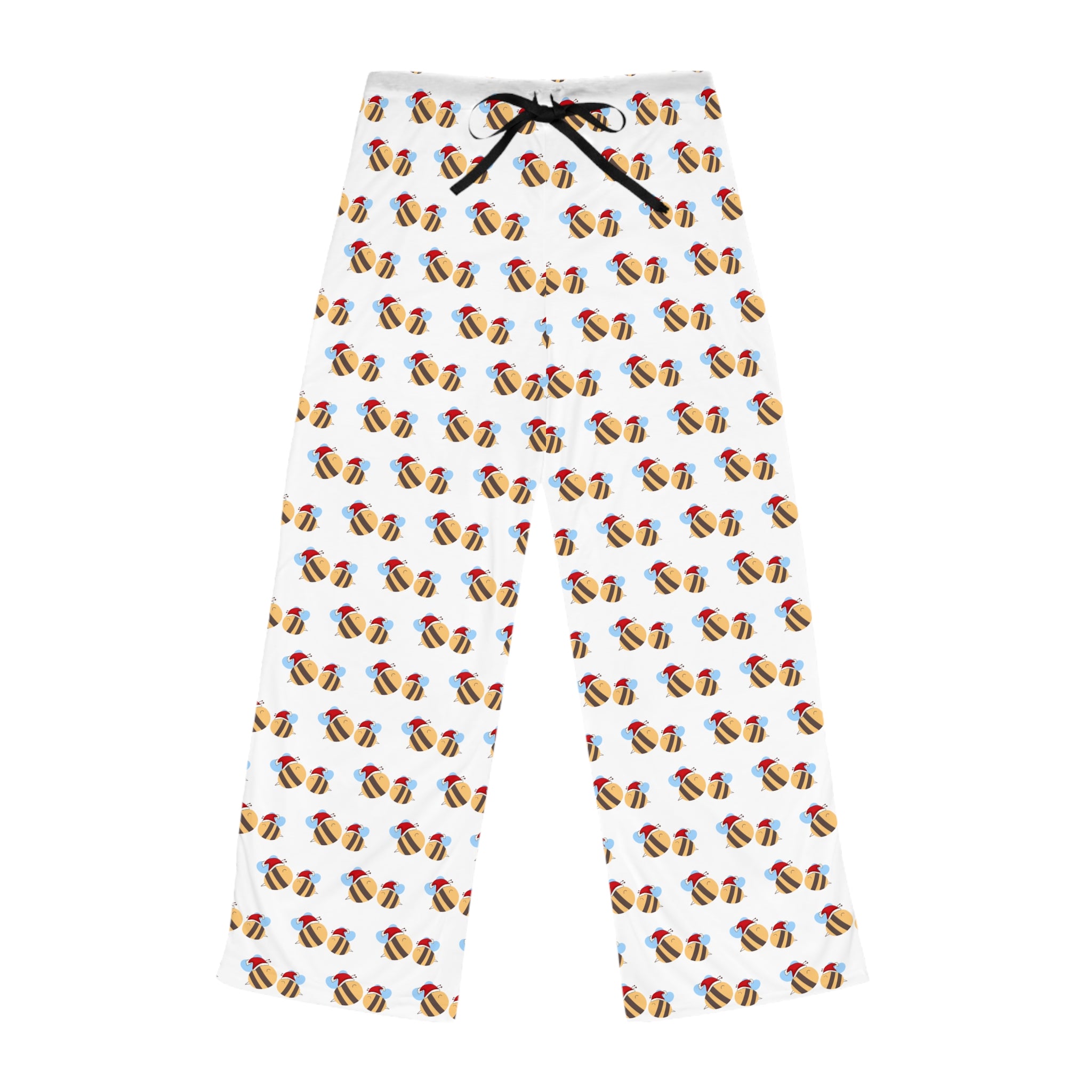 Colorful Bee Print Pajama Pants, Relaxing Lounge Wear, Sleep Pants, Gift for Her, Cozy Nightwear, Cute Loungewear