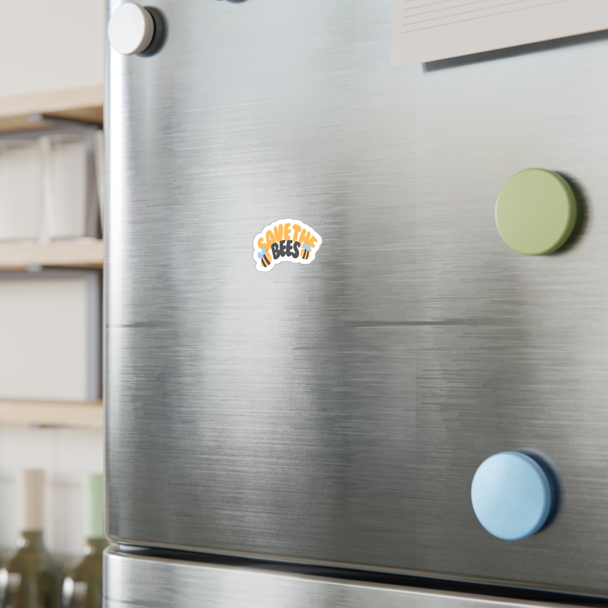 Save the Bees Vinyl Sticker — Kiss-Cut Eco Awareness Decal