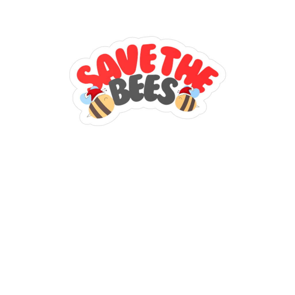Save The Bees Kiss-Cut Vinyl Sticker -Eco-Friendly Decal for Laptops, Water Bottles & Cars