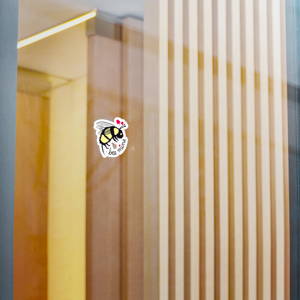 Bee Mine Vinyl Sticker — Kiss-Cut Eco Awareness Decal