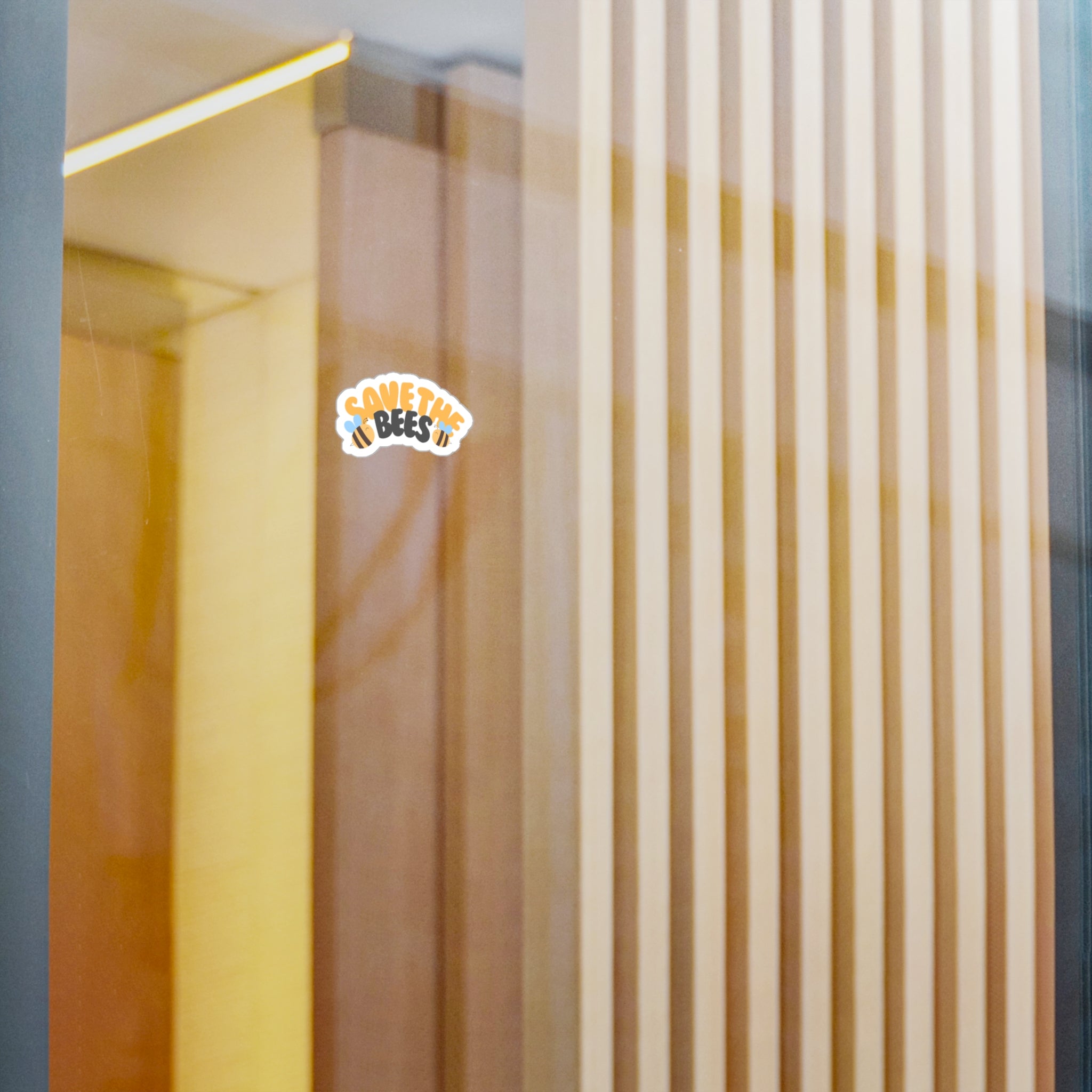 Save the Bees Vinyl Sticker — Kiss-Cut Eco Awareness Decal