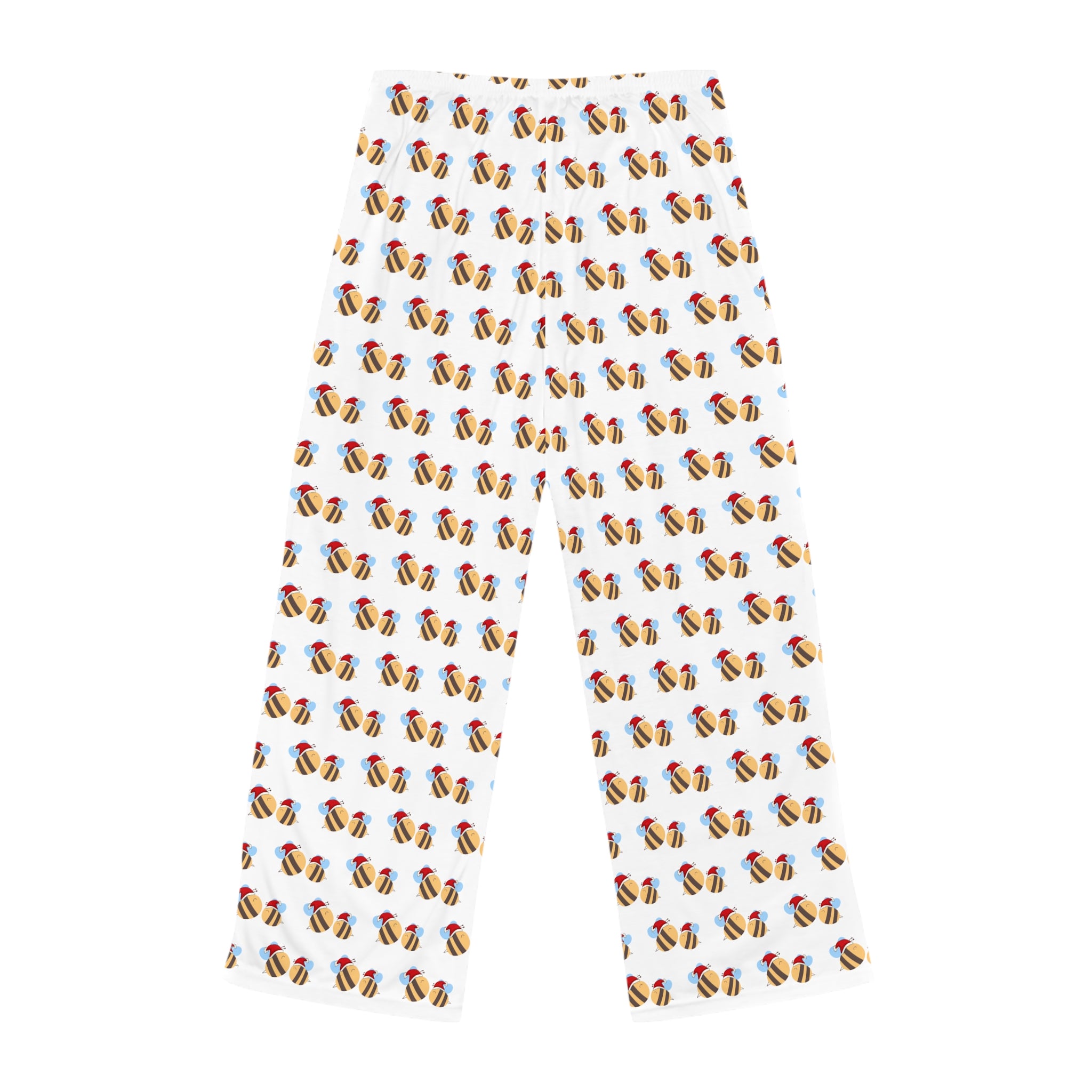 Colorful Bee Print Pajama Pants, Relaxing Lounge Wear, Sleep Pants, Gift for Her, Cozy Nightwear, Cute Loungewear